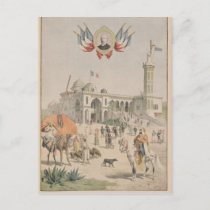 Cartão Postal O Pavilhão Argelino na Exposição Universal