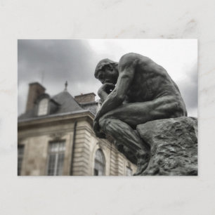 Cartão Postal O Pensador Rodin Paris Escultura