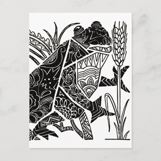 Cartão Postal O Pequeno Sapo Cantante (Frente)