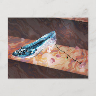 Cartão Postal O Pequeno Slipper De Vidro