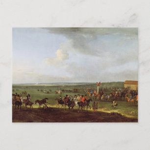 Cartão Postal O Percurso Circular em Newmarket, Preparando-se pa