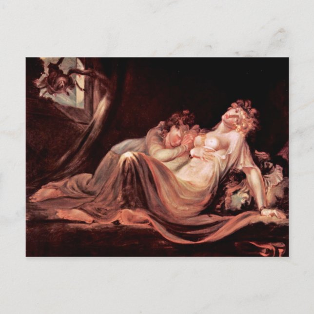 Cartão Postal O Pesadelo Deixou O Campo Duas Garotas Dormindo, P (Frente)