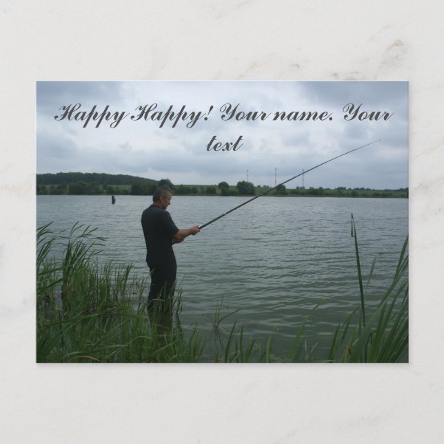 Cartão Postal O pescador à noite (Frente)