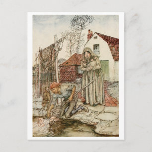 Cartão Postal O pescador e a esposa