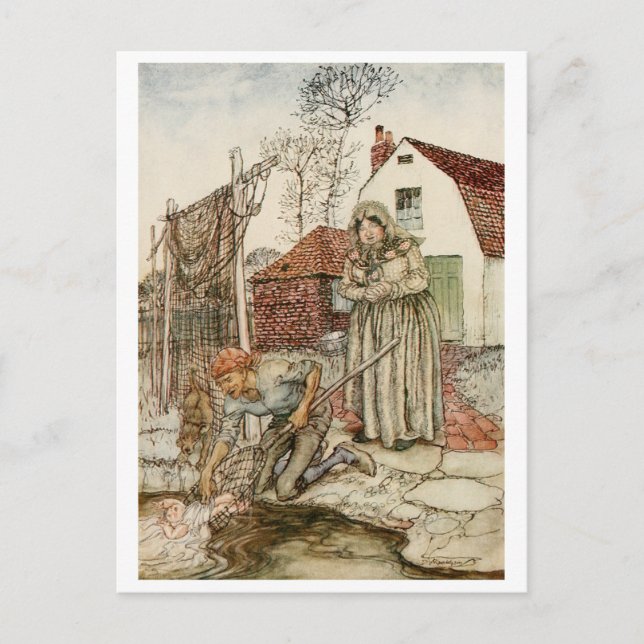 Cartão Postal O pescador e a esposa (Frente)