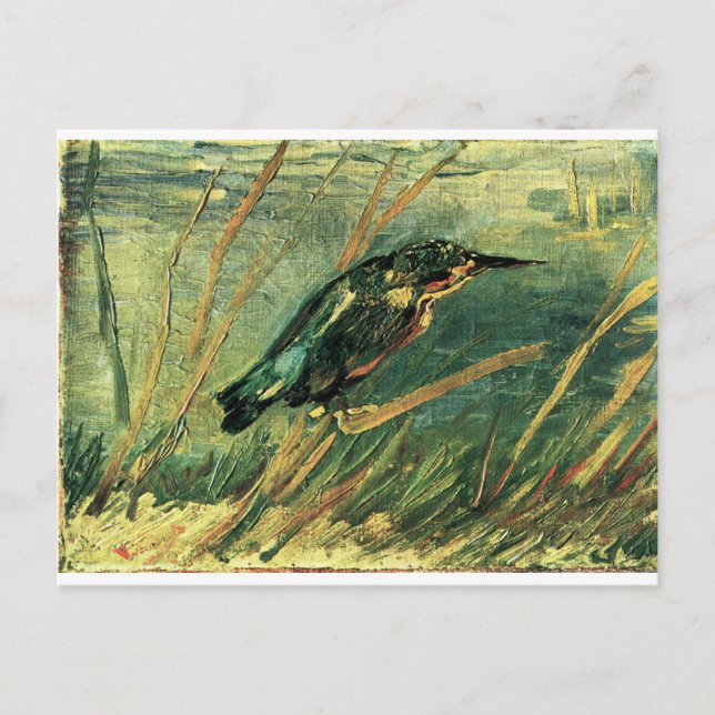 Cartão Postal O pescador-rei de Vincent van Gogh (Frente)