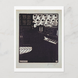 Cartão Postal O piano, 1914 (woodcut)