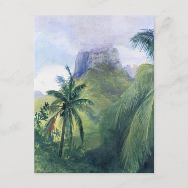 Cartão Postal "O Pico de Mauna Roa" - Cartão-postal John LaFarge (Frente)