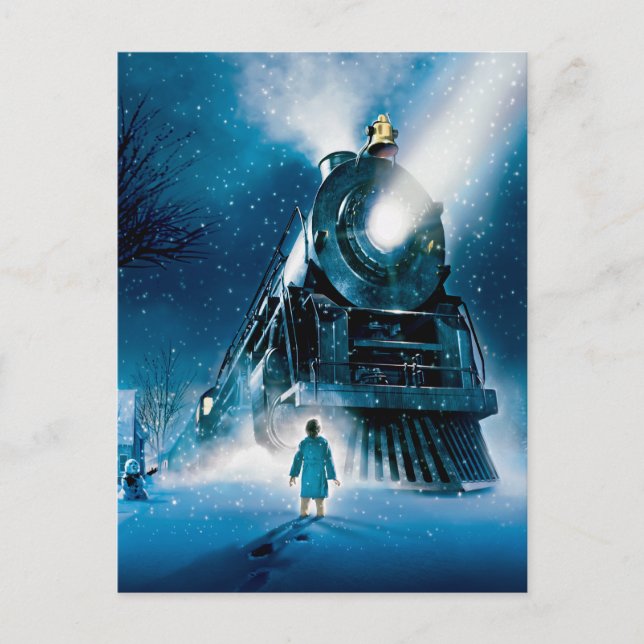 Cartão Postal O Pijama do Polar Express (Frente)