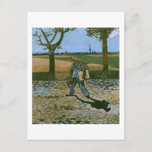 Cartão Postal O Pintor no Seu Caminho de Trabalho, Van Gogh Bela