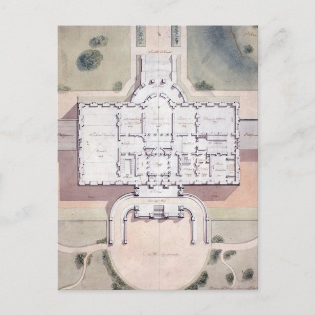 Cartão Postal O Plano do Presidente da Casa Branca Washington D. (Frente)