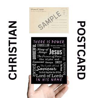 Cartão Postal O poderoso nome de Jesus cristão