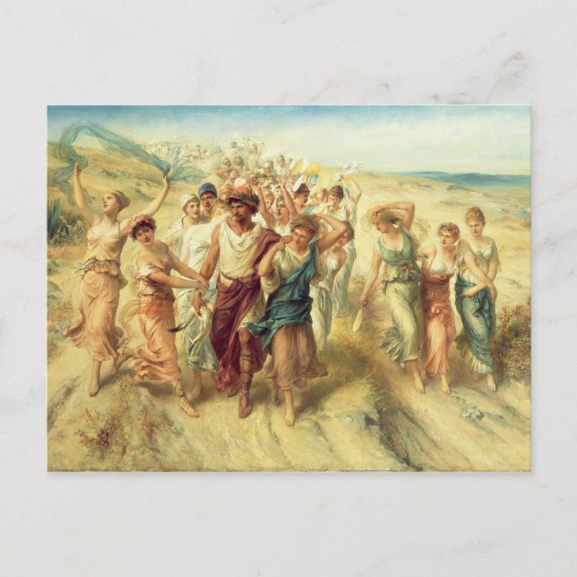 Cartão Postal O Poeta Anacreon (570-485 a.C.) com sua musa, 189 (Frente)