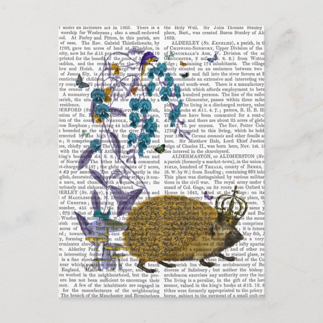 Cartão Postal O porco Ouro (Frente)