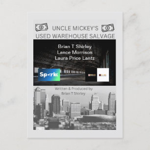 Cartão Postal O postc do "Tio Mickey's Used Warehouse Salvage"