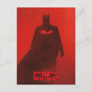 Cartão Postal O Poster Teatral da Chuva Vermelha do Batman