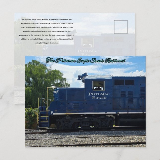 Cartão Postal O Potomac Eagle Scenic Railroad (Frente/Verso)