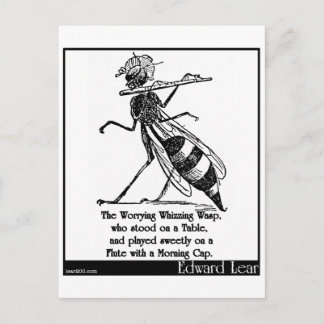Cartão Postal O Preocupante Wasp Assustador