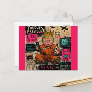 Cartão Postal O Presidente Bebê Divertido