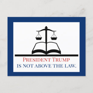 Cartão Postal O Presidente Trump não está acima da escala de J