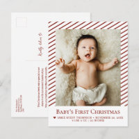 O Primeiro Natal do Bebê Vermelho Foto Personaliza