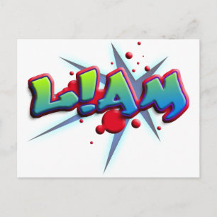 Cartão Postal O primeiro nome Liam com! como