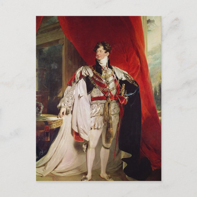 Cartão Postal O Príncipe Regente, depois George IV (Frente)