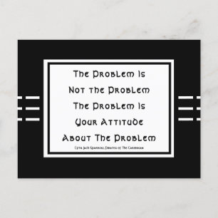 Cartão Postal O PROBLEMA NÃO É O PROBLEMA, Cpt.Jack Sparrow