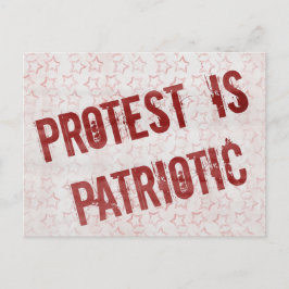 Cartão Postal O protesto é Patriótico