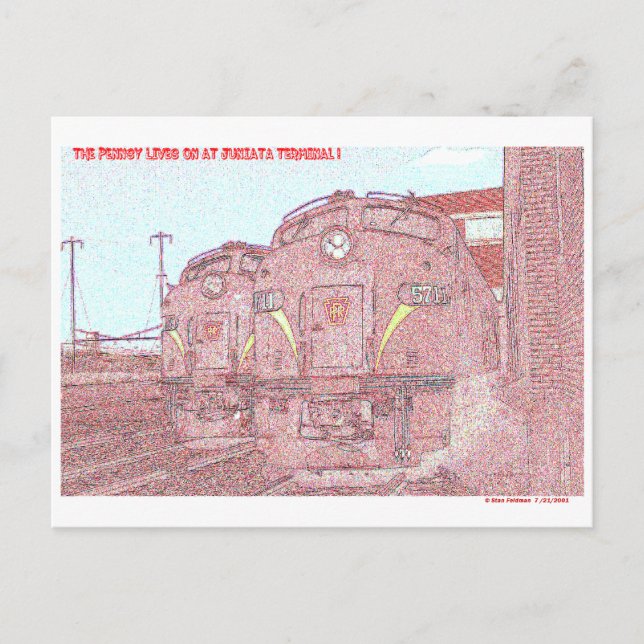 Cartão Postal O PRR Vive no Terminal Juniata (Frente)