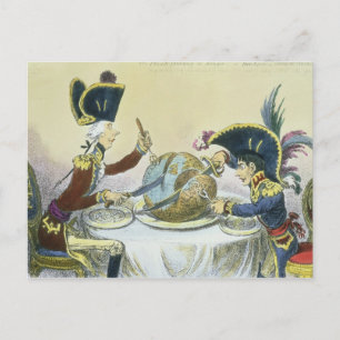 Cartão Postal O Pudim de ameixa em Perigo, 1805
