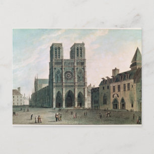 Cartão Postal O Quadrado na Frente de Notre-Dame