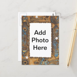 Cartão Postal O quadro antigo da chave de esqueleto adiciona sua