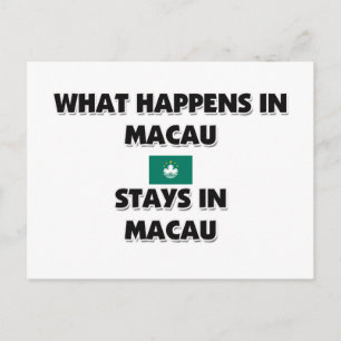 Cartão Postal O Que Acontece Na MACAU Fica Lá