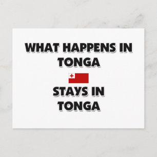 Cartão Postal O Que Acontece Na TONGA Fica Lá
