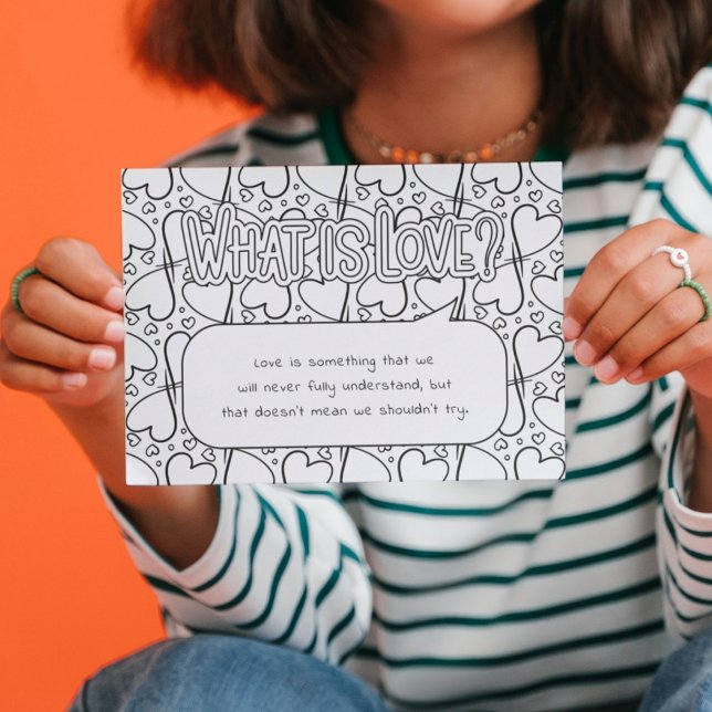 Cartão Postal O que é a cor do amor (Criador carregado)