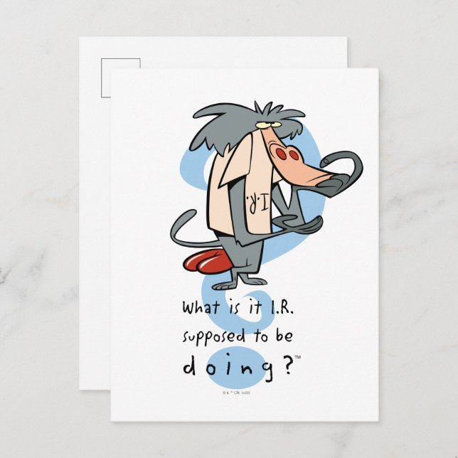 Cartão Postal O que é que eu deveria estar fazendo?™ (Frente/Verso)