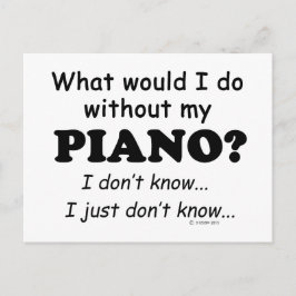 Cartão Postal O Que Eu Faria, Piano?