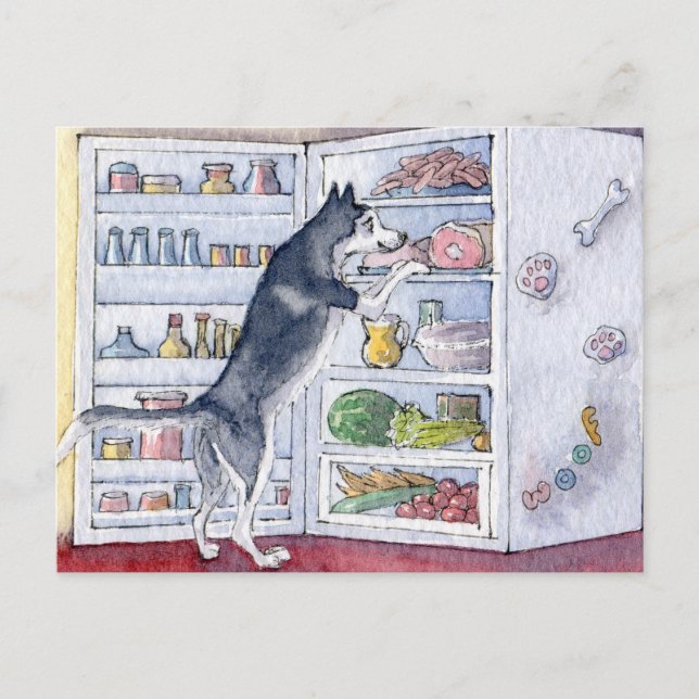 Cartão Postal O que eu rico para o jantar hoje à noite? (Frente)