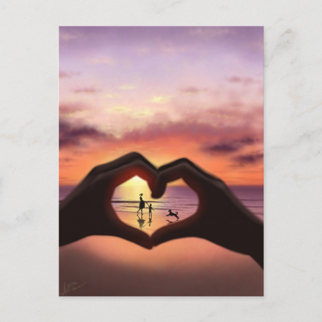 Cartão Postal O que o amor significa para mim (Frente)