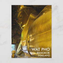 Cartão Postal O que o Ouro Pho Reclinando Buddha Bangkok Tailând