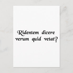 Cartão Postal O que proíbe um homem risonho de dizer a verdade?