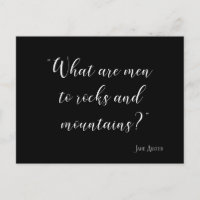 O que são homens para rochas e montanhas Jane Aust