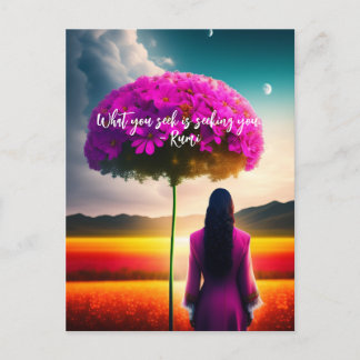 Cartão Postal O que você procura no Dreamscape Rumi Cote