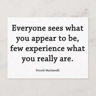 Cartão Postal O que você realmente é