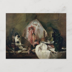 Cartão Postal O raio ou, o interior da cozinha, 1728