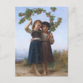 Cartão Postal O Ramal de Cereja de Bouguereau