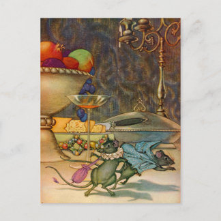 Cartão Postal O Rato da Cidade e o Rato do País