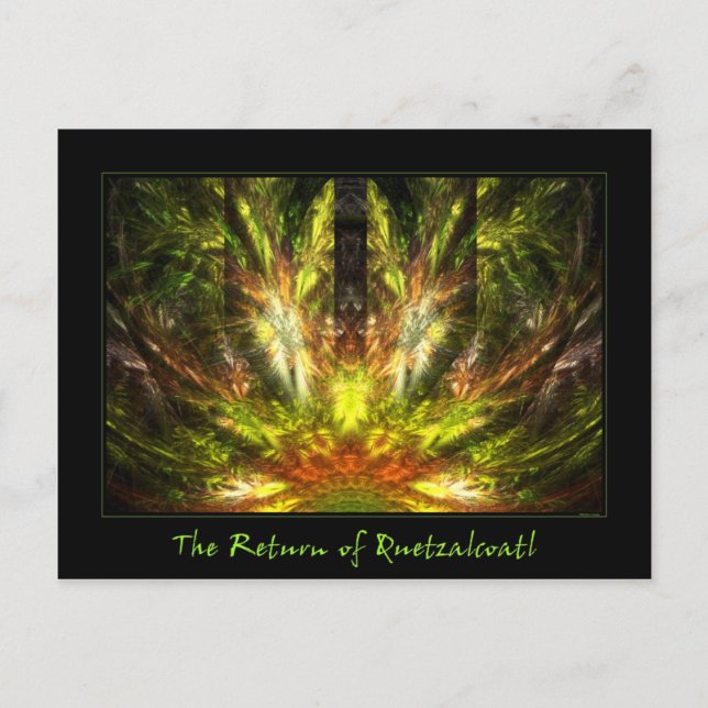 Cartão Postal O regresso do Quetzalcoatl (Frente)