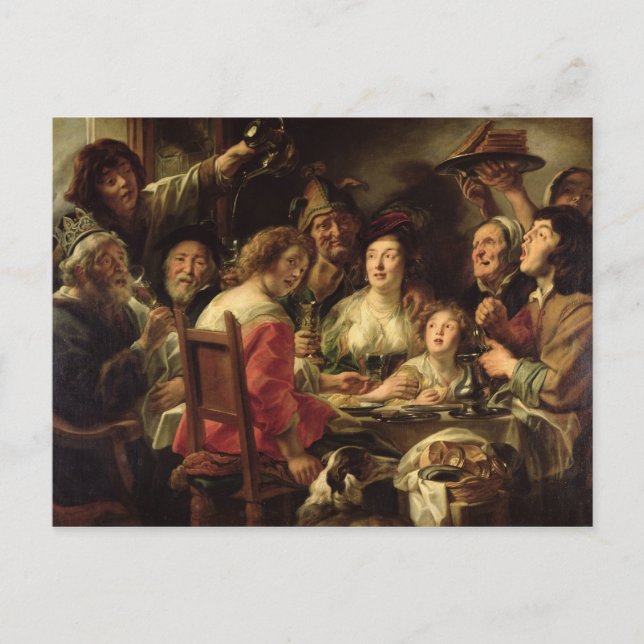 Cartão Postal O Rei Bebe (Frente)